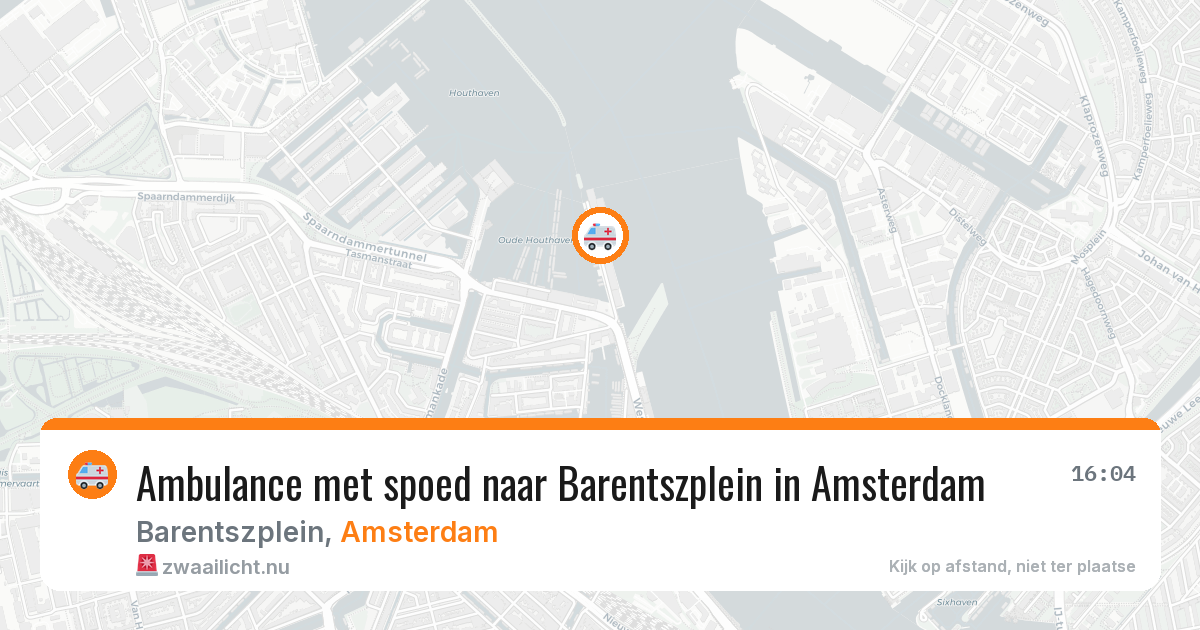 Ambulance met spoed naar Barentszplein in Amsterdam — 17 mei 2026