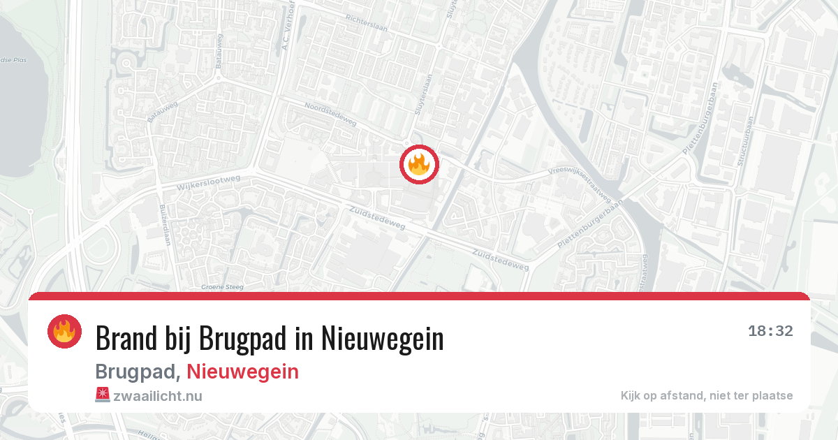 Brand bij Brugpad in Nieuwegein — 21 jul 2026