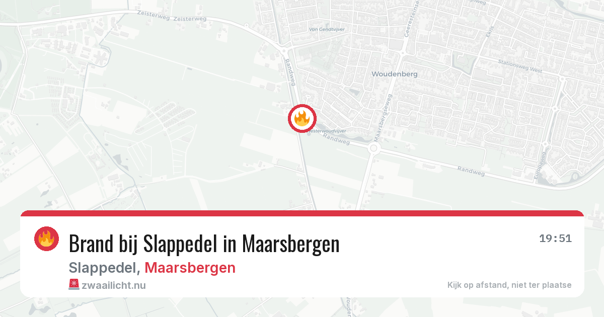 Brand bij Slappedel in Maarsbergen — 16 jul 2026