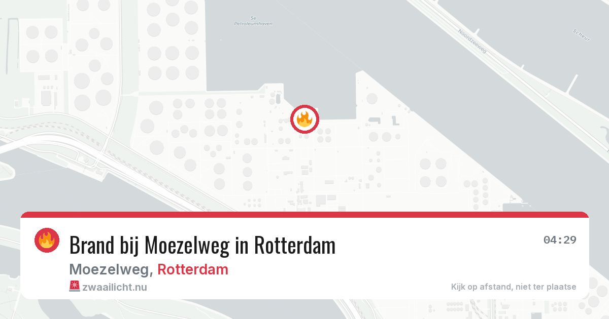 Brand bij Moezelweg in Rotterdam — 9 mrt 2026