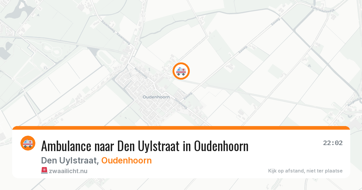 Ambulance naar Den Uylstraat in Oudenhoorn — 30 mrt 2026