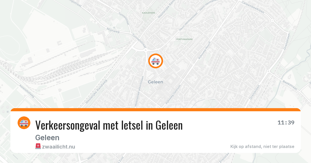 Verkeersongeval met letsel in Geleen — 1 mei 2026
