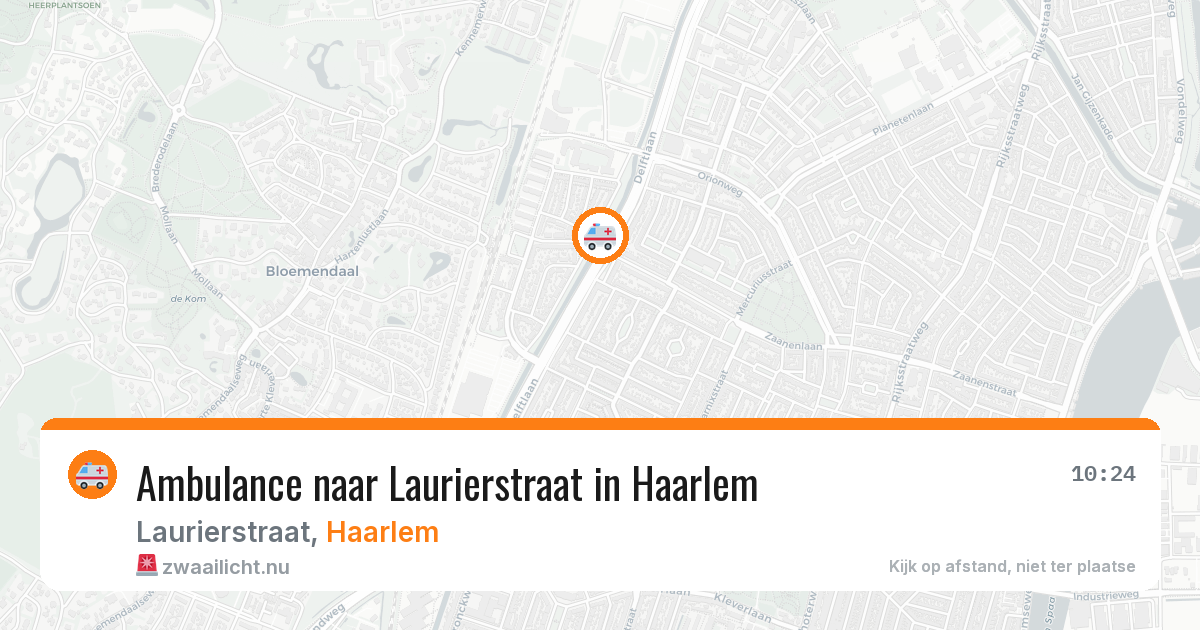 Ambulance naar Laurierstraat in Haarlem — 31 mei 2026