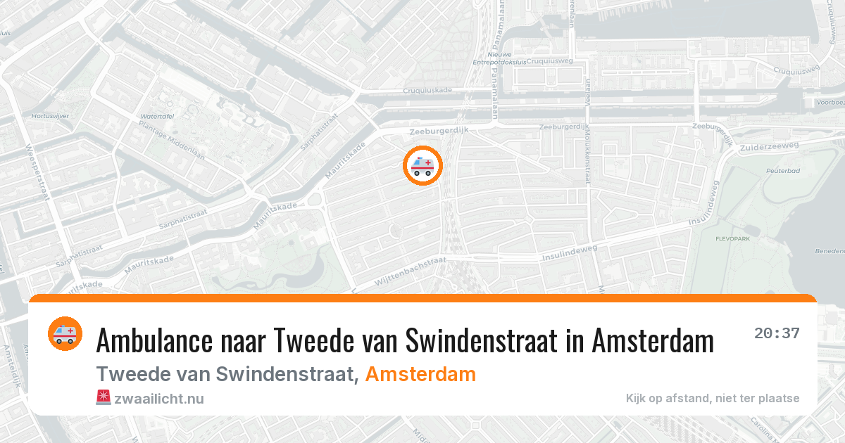 Ambulance naar Tweede van Swindenstraat in Amsterdam — 8 apr 2026