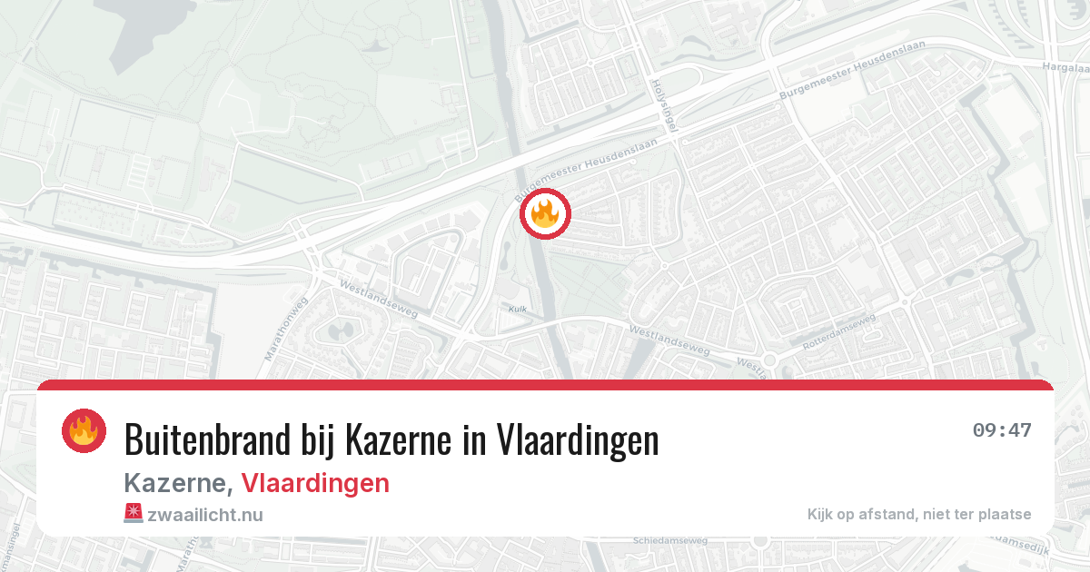 Buitenbrand bij Kazerne in Vlaardingen — 5 jun 2026