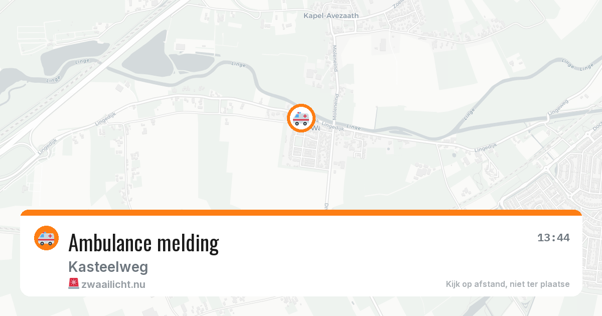 Ambulance melding — 1 apr 2026