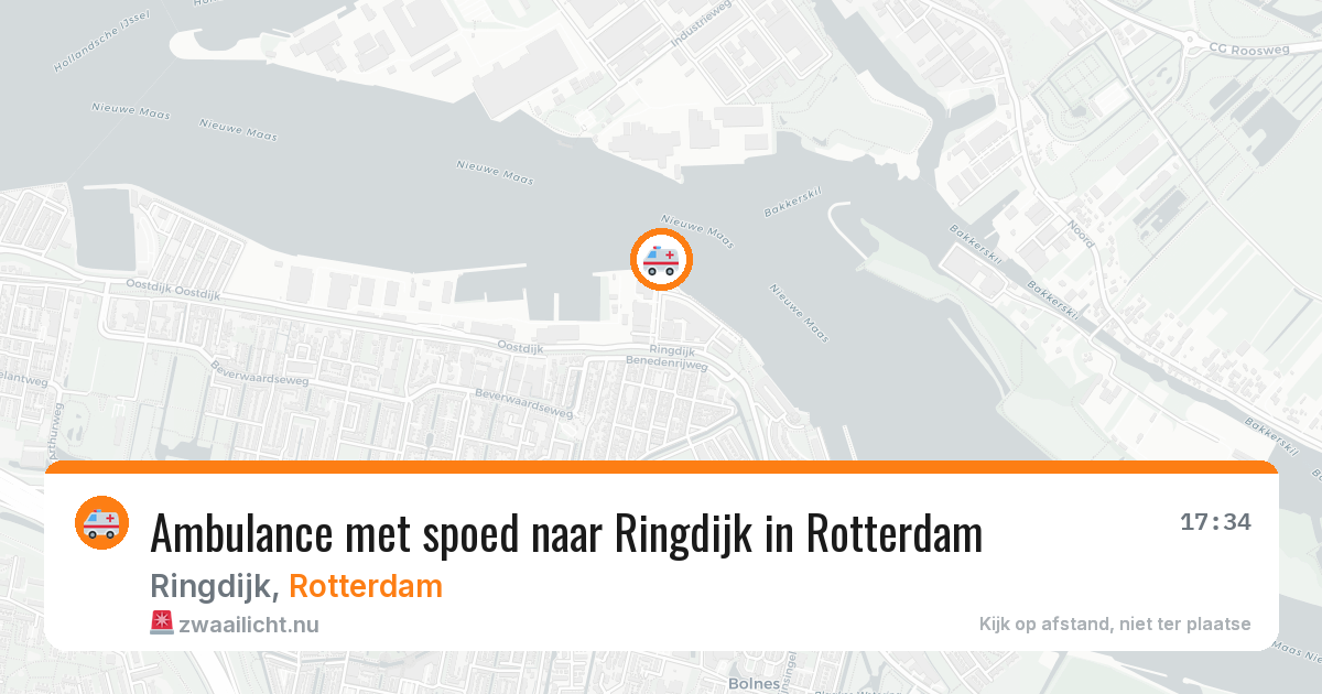 Ambulance met spoed naar Ringdijk in Rotterdam — 14 jul 2026