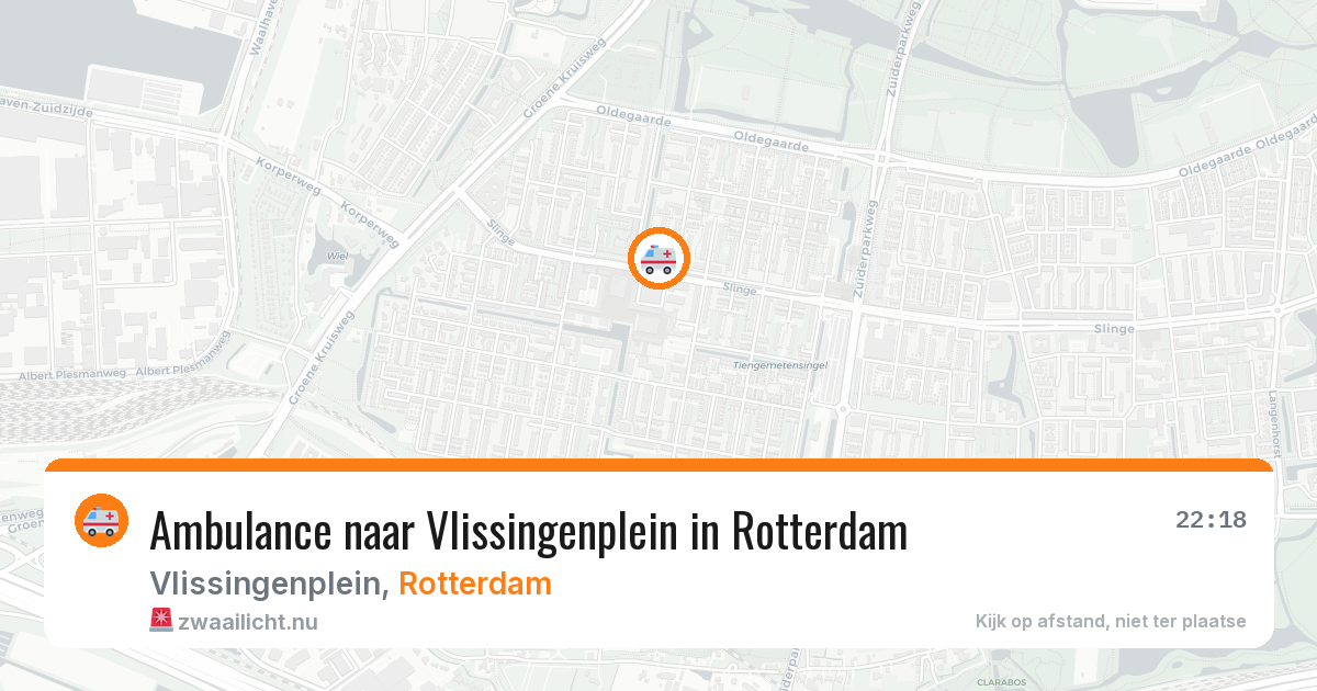 Ambulance naar Vlissingenplein in Rotterdam — 10 jul 2026