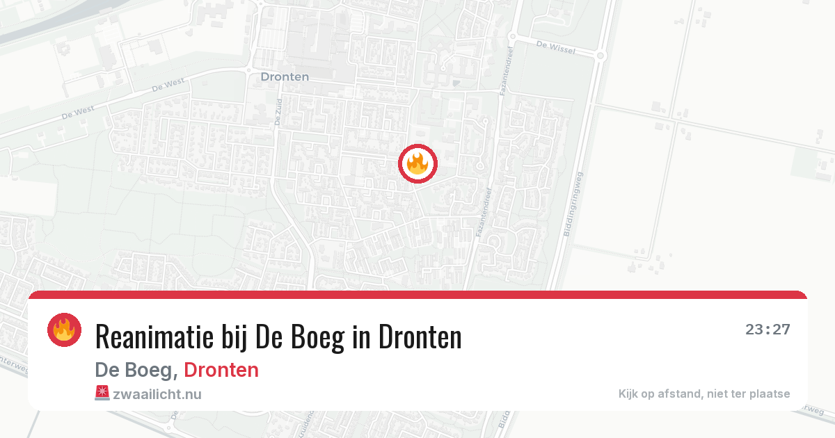 Reanimatie bij De Boeg in Dronten — 19 mei 2026