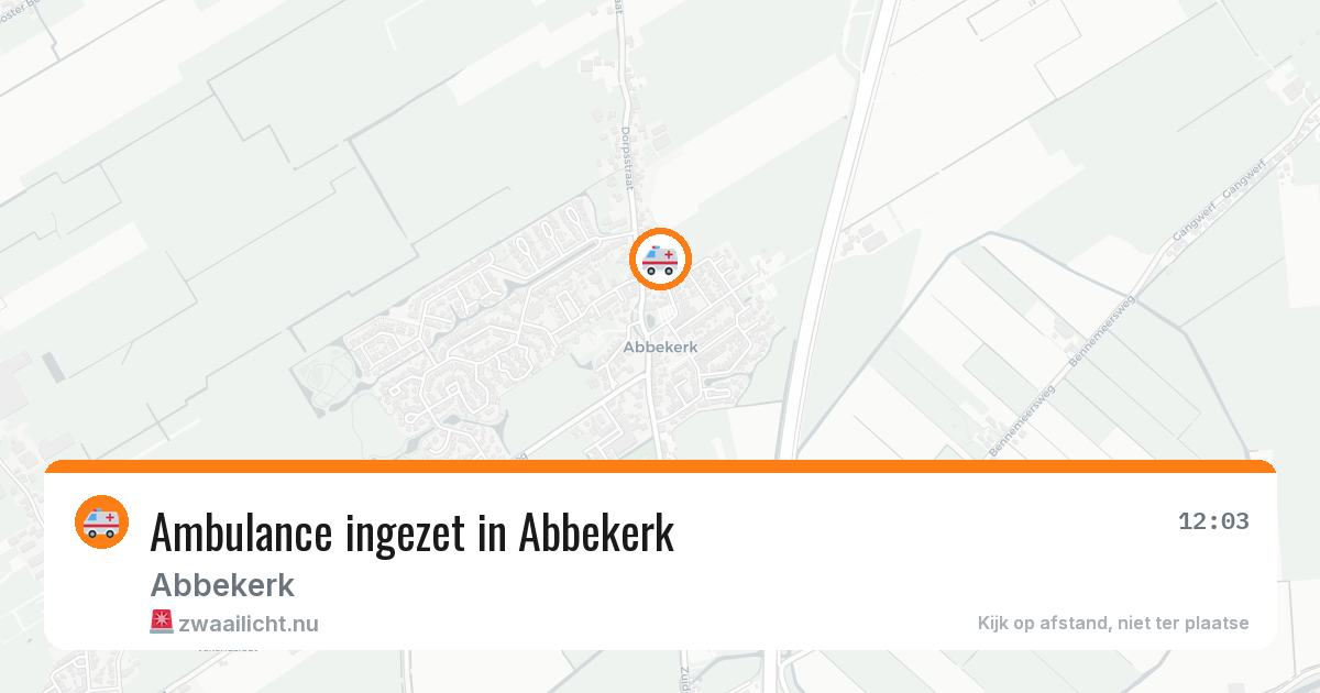 Ambulance ingezet in Abbekerk — 14 jul 2026