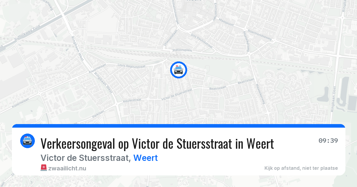Verkeersongeval op Victor de Stuersstraat in Weert — 11 mei 2026