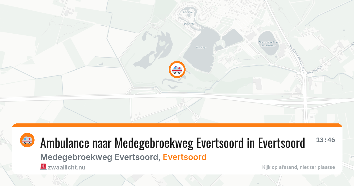 Ambulance naar Medegebroekweg Evertsoord in Evertsoord — 21 mei 2026