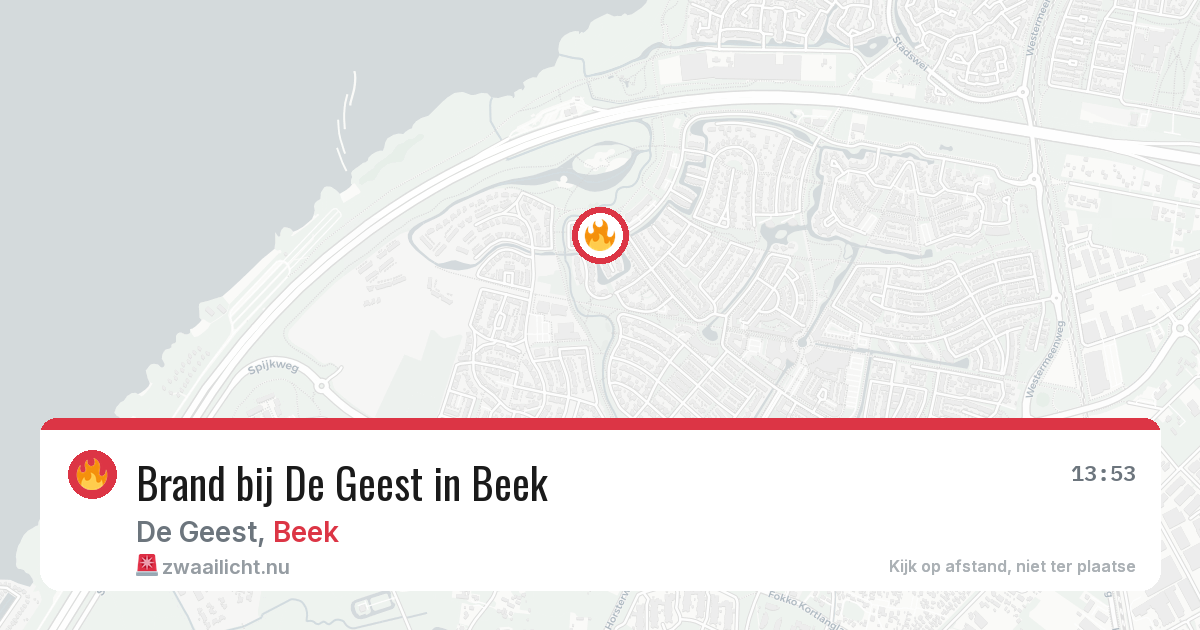 Brand bij De Geest in Beek — 14 jul 2026