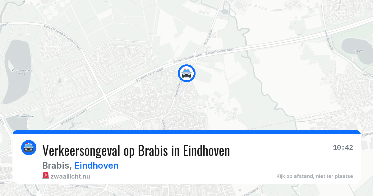 Verkeersongeval op Brabis in Eindhoven — 8 mei 2026