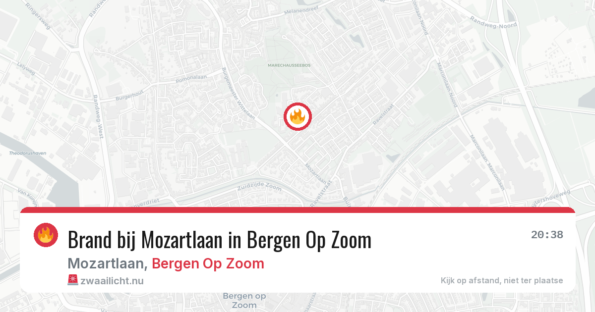 Brand bij Mozartlaan in Bergen Op Zoom — 10 jul 2026