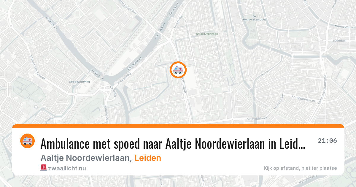 Ambulance met spoed naar Aaltje Noordewierlaan in Leiden — 24 jan 2026