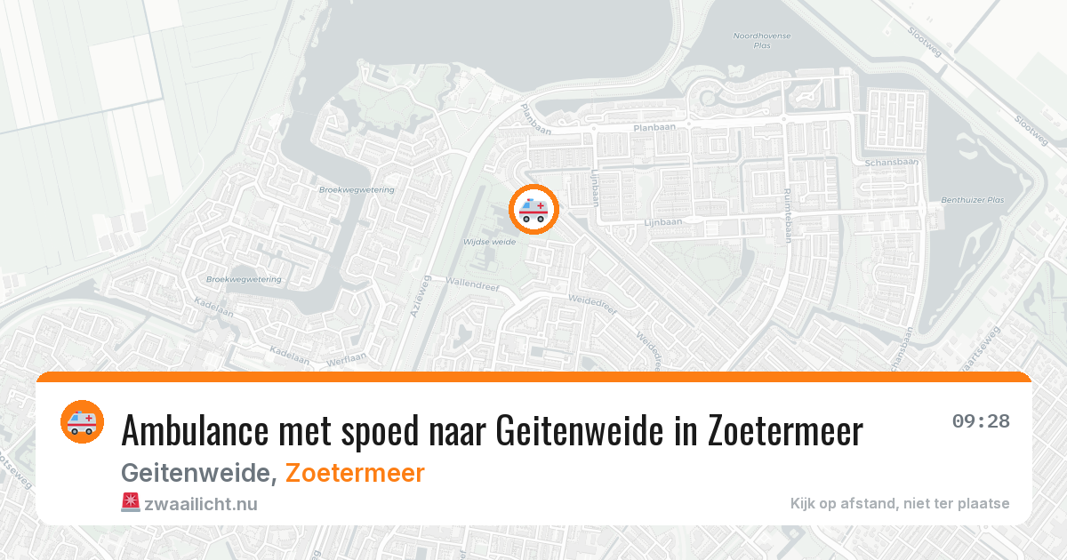Ambulance met spoed naar Geitenweide in Zoetermeer — 11 jul 2026