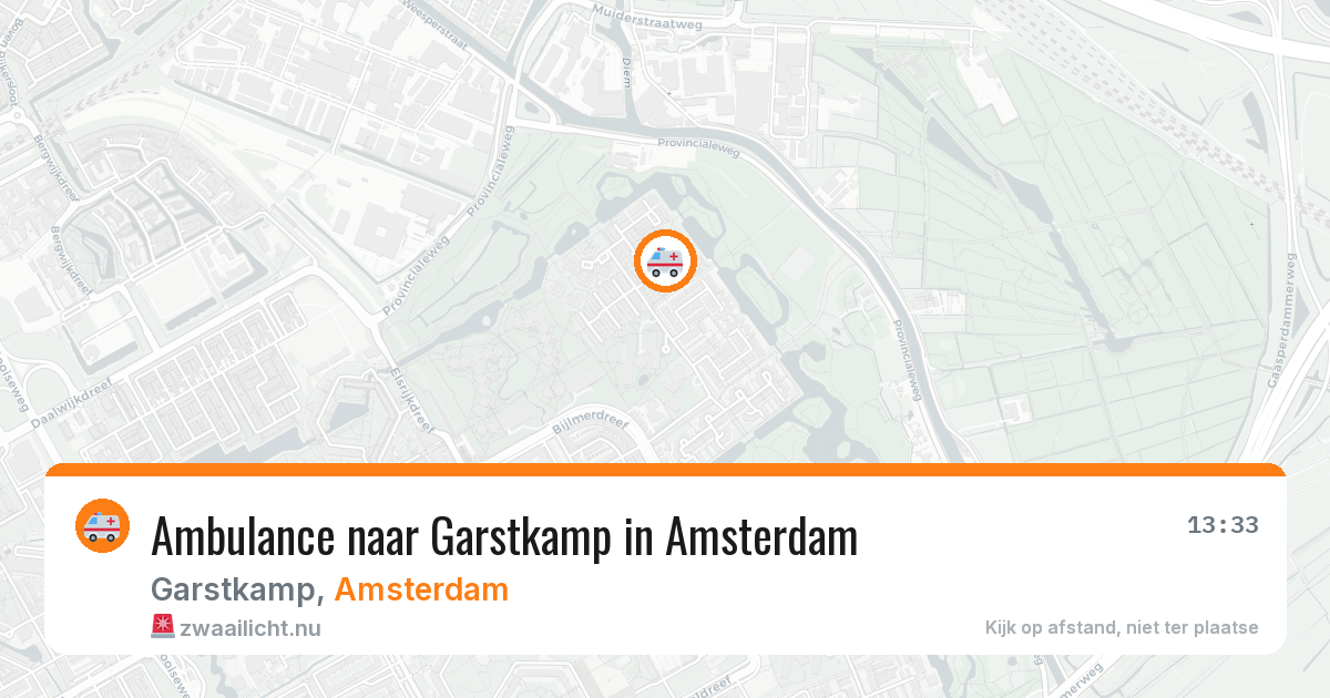 Ambulance naar Garstkamp in Amsterdam — 15 jul 2026