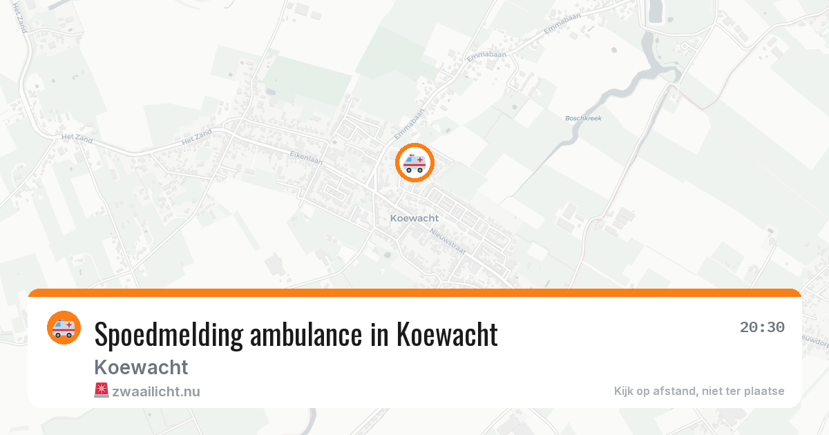 Spoedmelding ambulance in Koewacht — 11 jul 2026