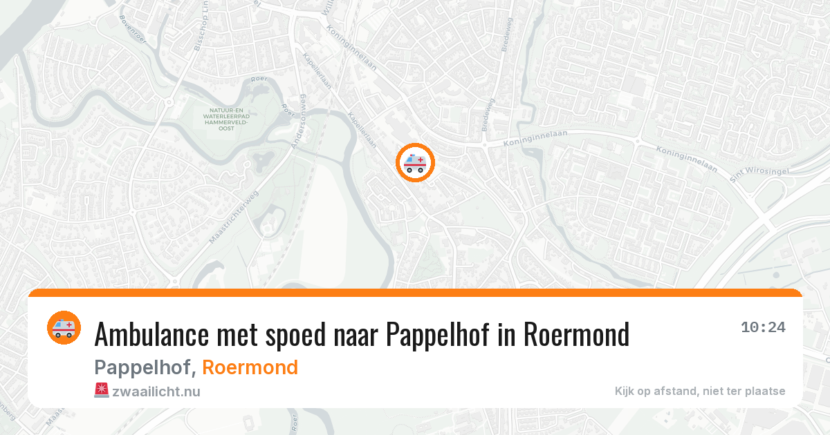 Ambulance met spoed naar Pappelhof in Roermond — 23 jan 2026