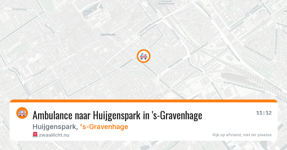 Ambulance naar Huijgenspark in 's-Gravenhage — 25 mei 2026