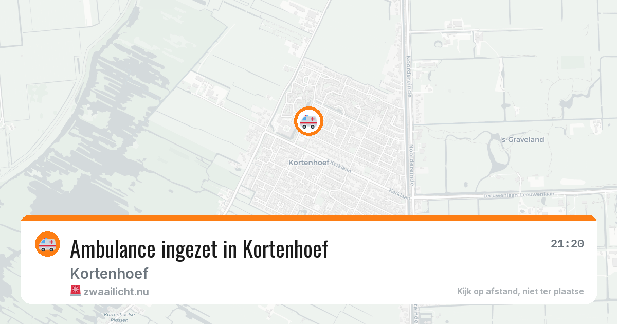 Ambulance ingezet in Kortenhoef — 11 jul 2026