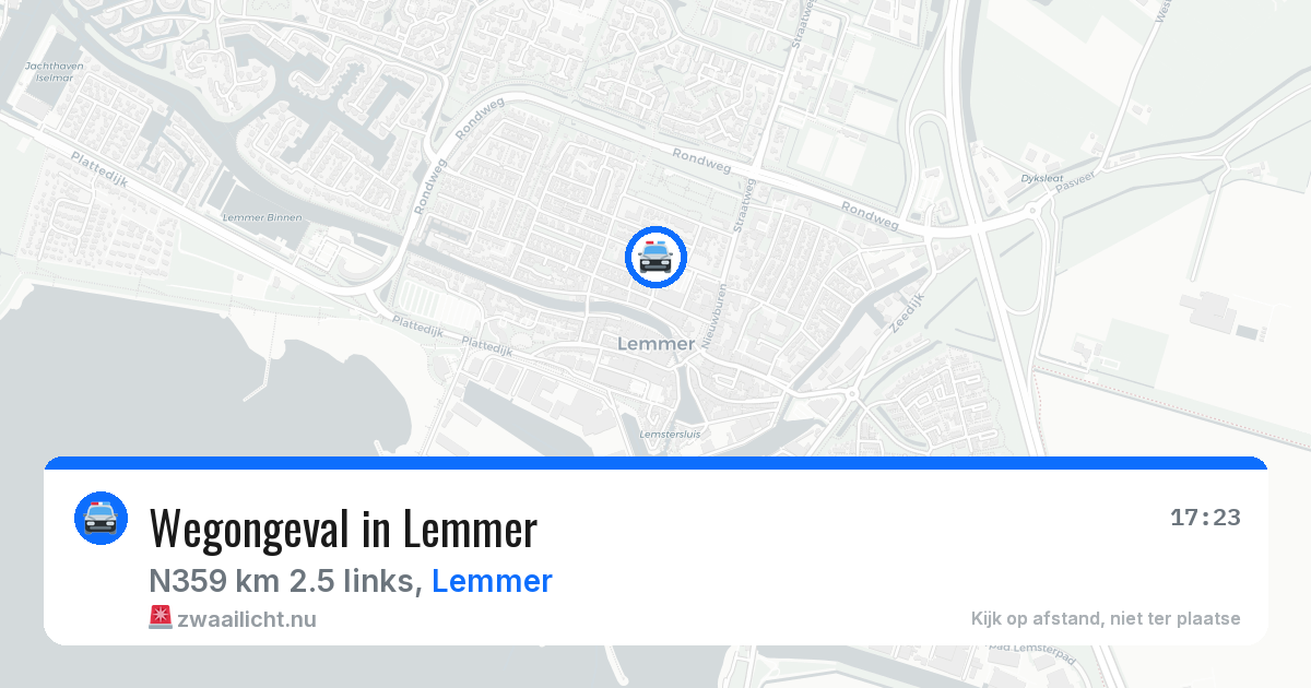 Wegongeval in Lemmer — 12 jul 2026
