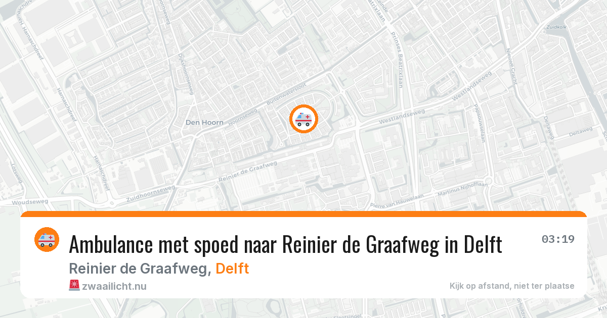 Ambulance met spoed naar Reinier de Graafweg in Delft — 24 jan 2026