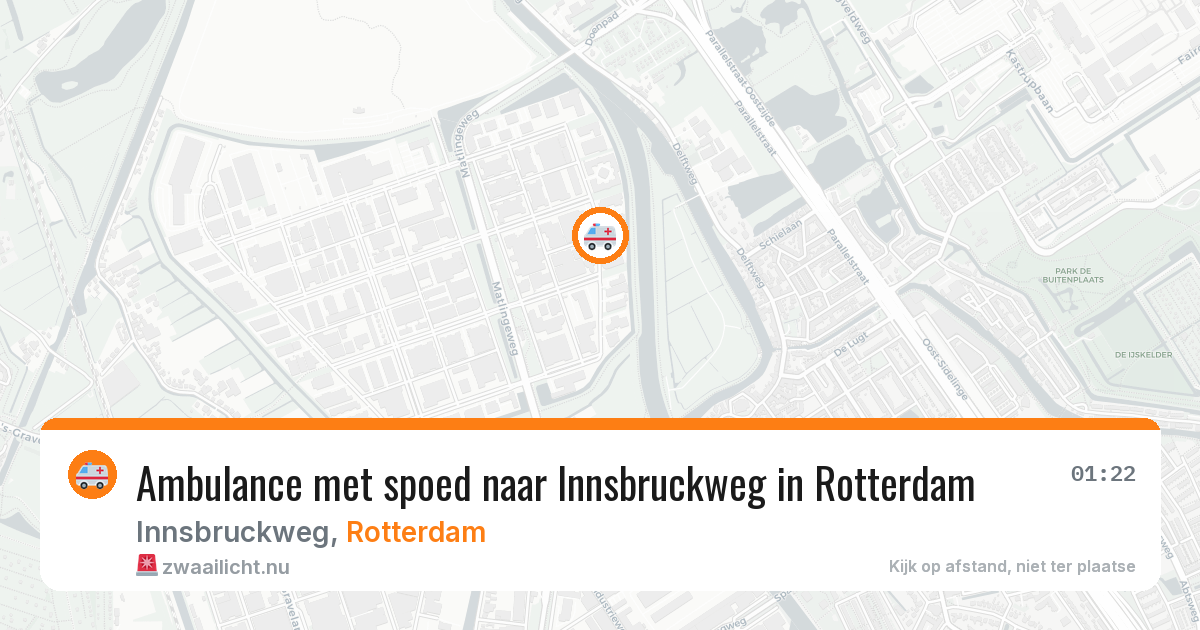 Ambulance met spoed naar Innsbruckweg in Rotterdam — 12 mrt 2026