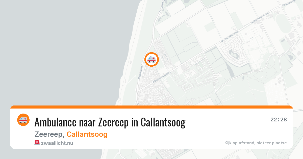 Ambulance naar Zeereep in Callantsoog — 12 jul 2026
