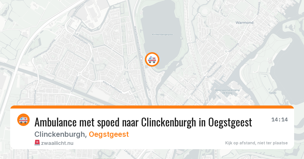 Ambulance met spoed naar Clinckenburgh in Oegstgeest — 15 feb 2026