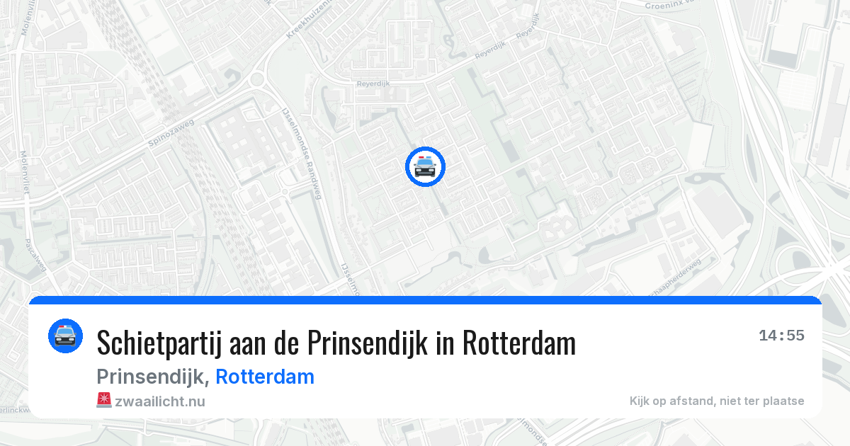 Schietpartij aan de Prinsendijk in Rotterdam — 19 mrt 2026
