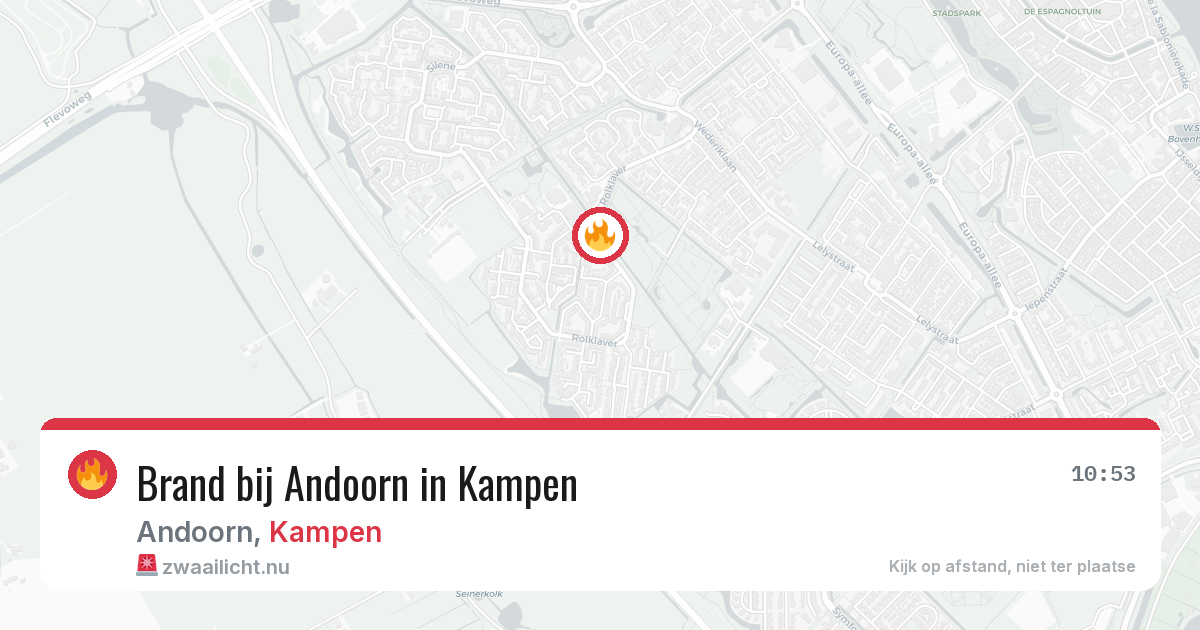 Brand bij Andoorn in Kampen — 23 mei 2026