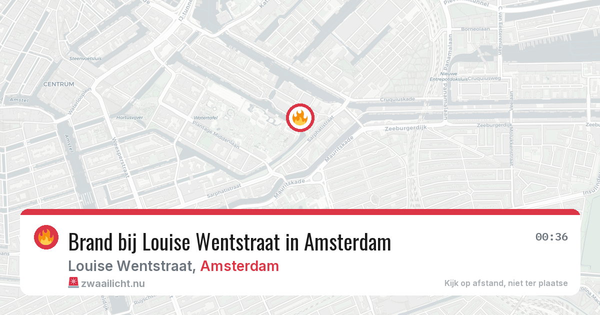 Brand bij Louise Wentstraat in Amsterdam — 10 jul 2026