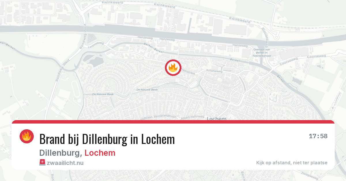 Brand bij Dillenburg in Lochem — 14 jul 2026