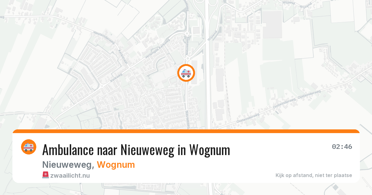 Ambulance naar Nieuweweg in Wognum — 10 mrt 2026