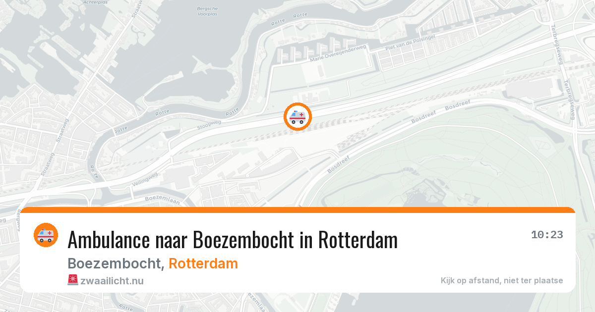 Ambulance naar Boezembocht in Rotterdam — 27 jul 2026