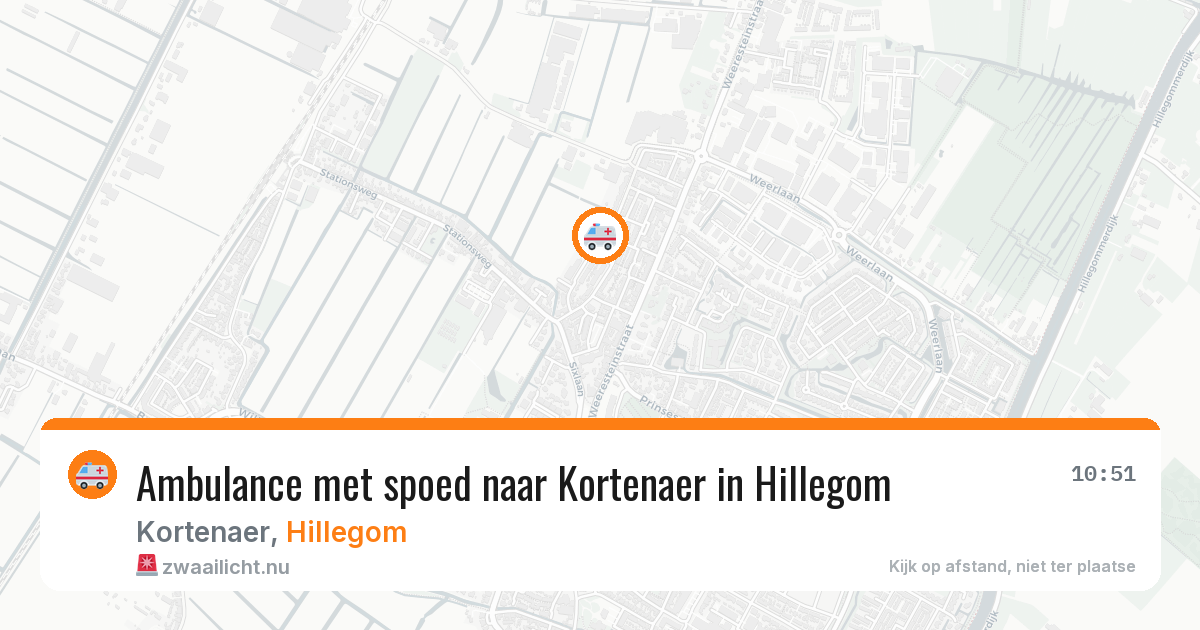 Ambulance met spoed naar Kortenaer in Hillegom — 20 feb 2026