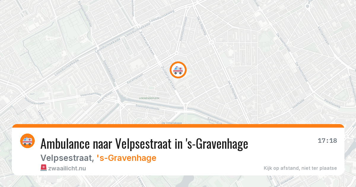 Ambulance naar Velpsestraat in 's-Gravenhage — 22 mei 2026