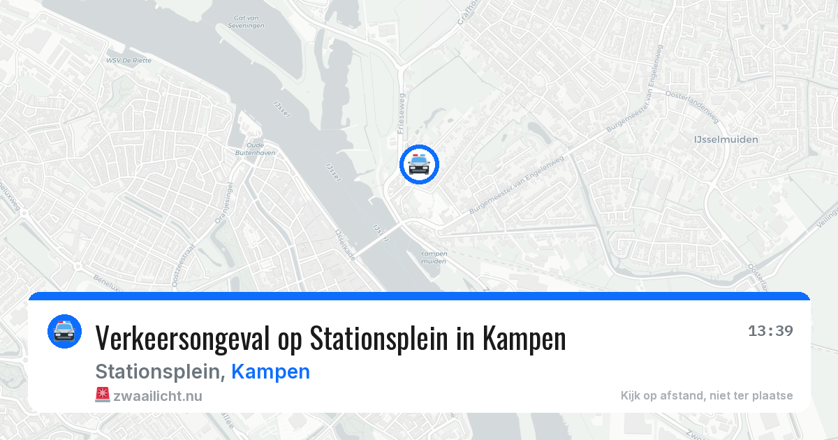 Verkeersongeval op Stationsplein in Kampen — 19 mrt 2026
