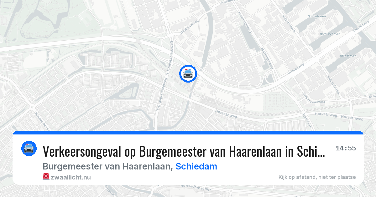 Verkeersongeval op Burgemeester van Haarenlaan in Schiedam — 5 jun 2026