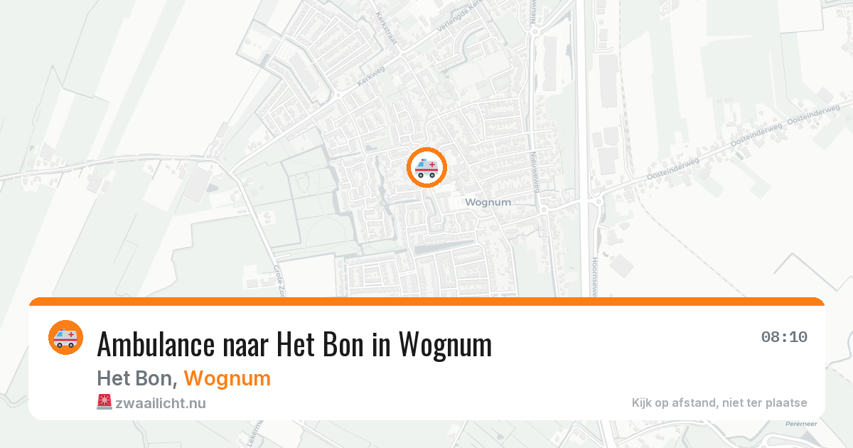 Ambulance naar Het Bon in Wognum — 28 mei 2026