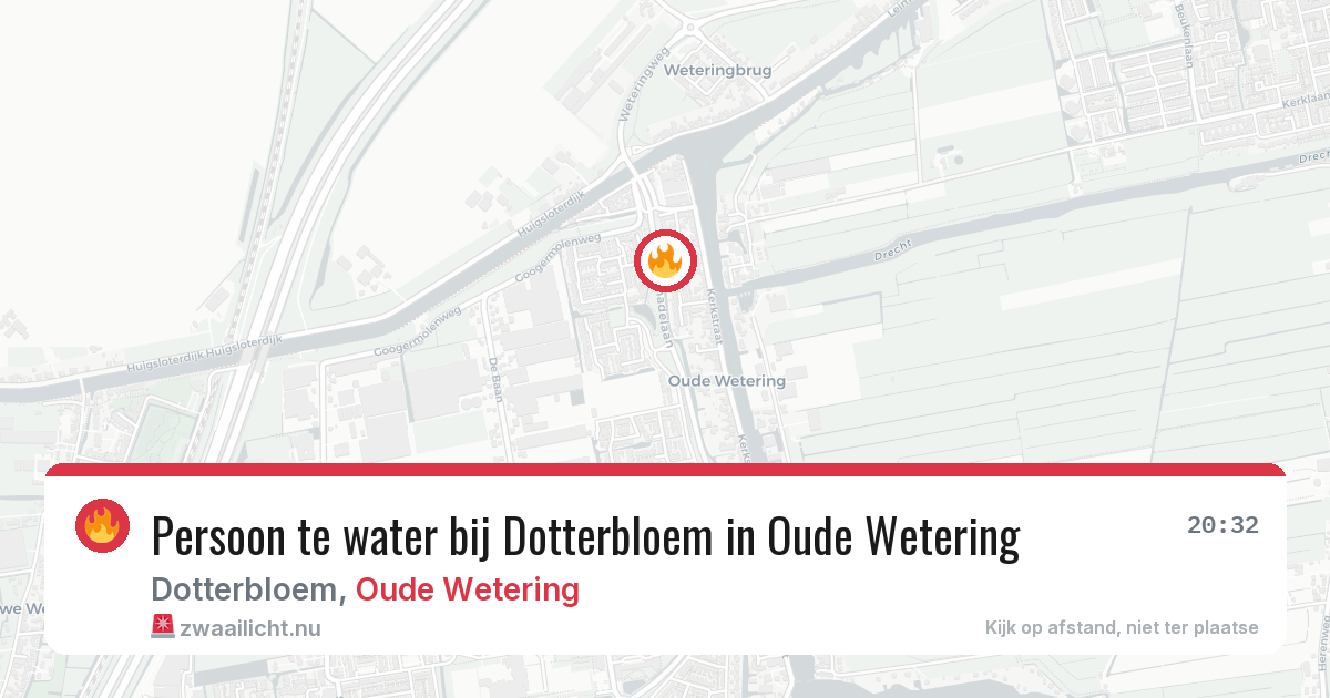 Persoon te water bij Dotterbloem in Oude Wetering — 6 mei 2026