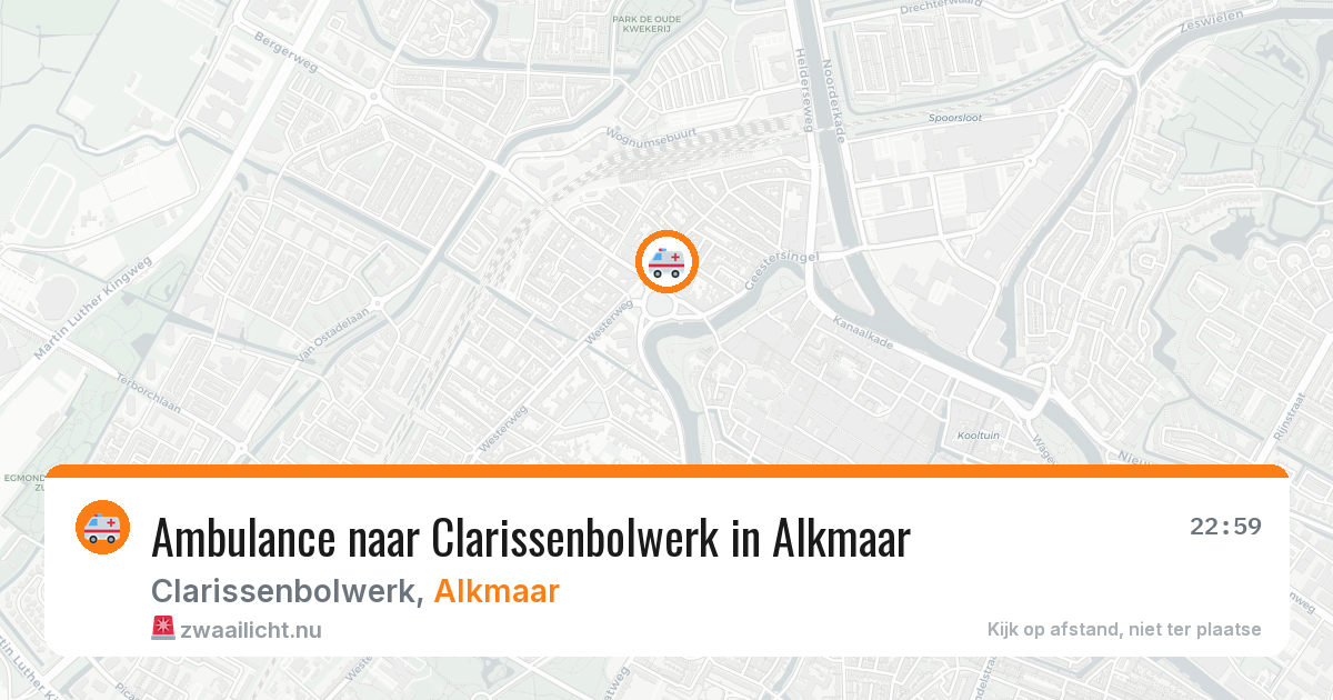 Ambulance naar Clarissenbolwerk in Alkmaar — 14 jul 2026