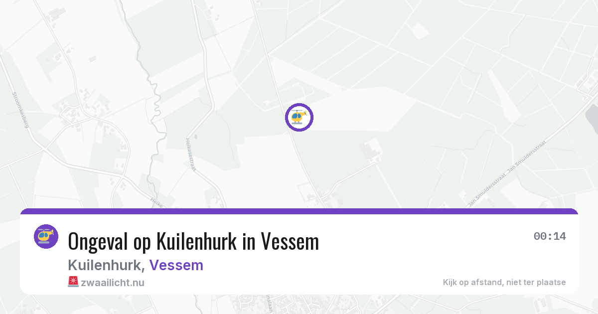 Ongeval op Kuilenhurk in Vessem — 21 apr 2026