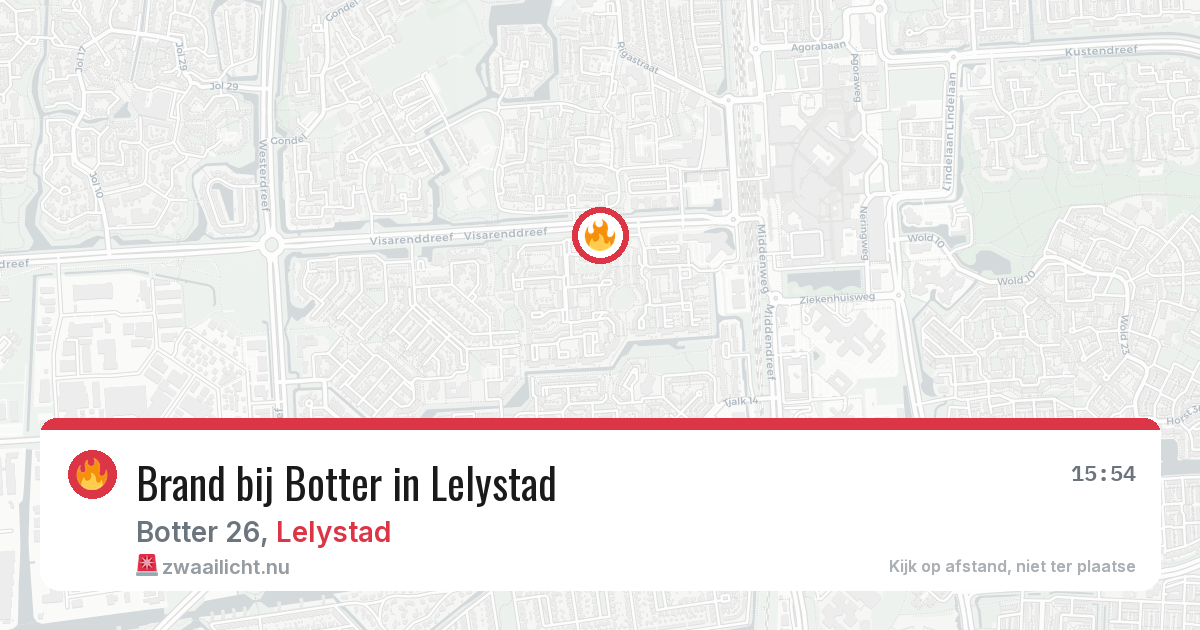 Brand bij Botter in Lelystad — 21 mrt 2026