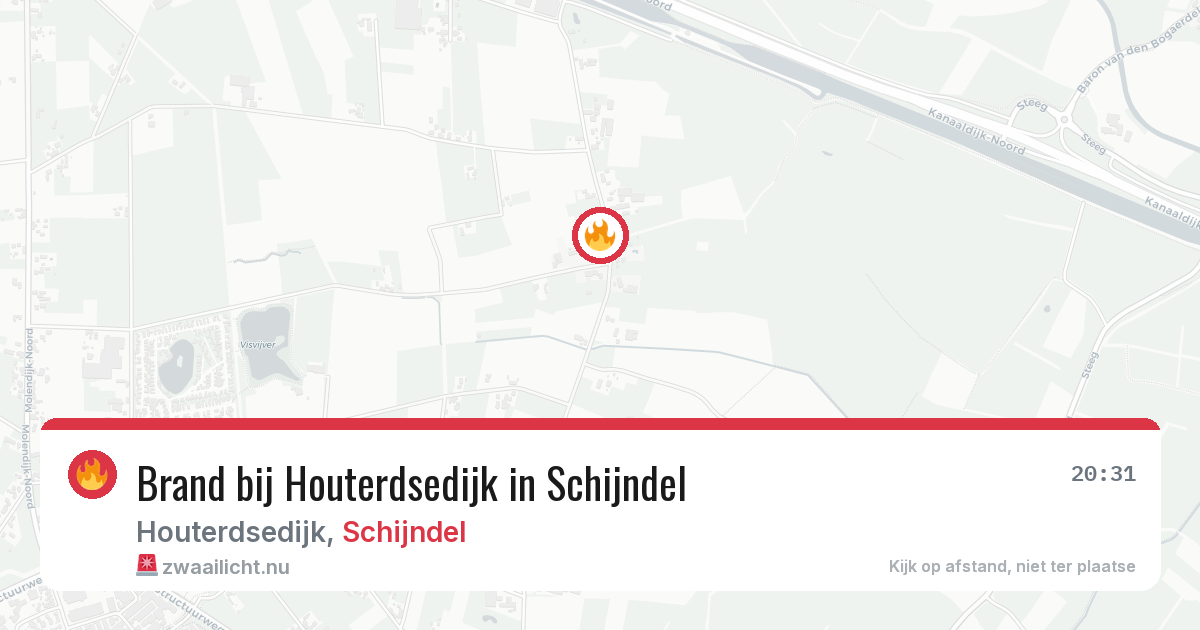Brand bij Houterdsedijk in Schijndel — 18 jan 2026
