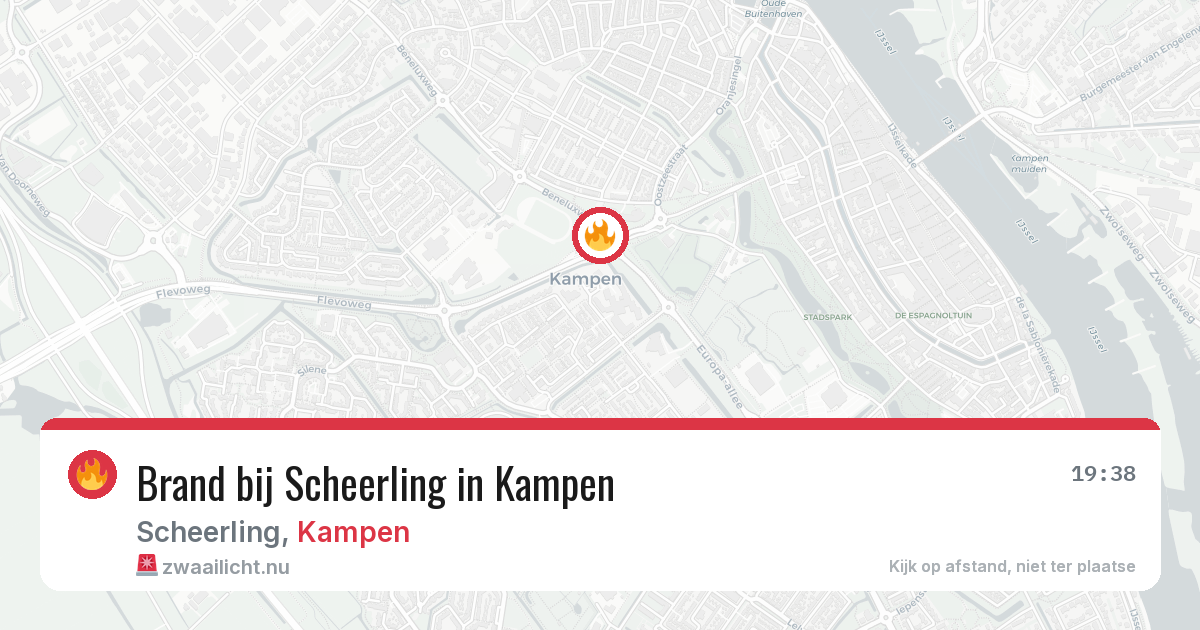 Brand bij Scheerling in Kampen — 24 mrt 2026