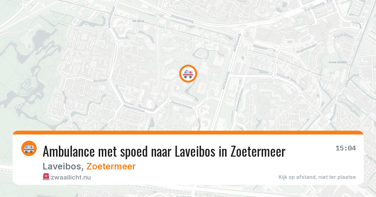 Ambulance met spoed naar Laveibos in Zoetermeer — 24 jan 2026