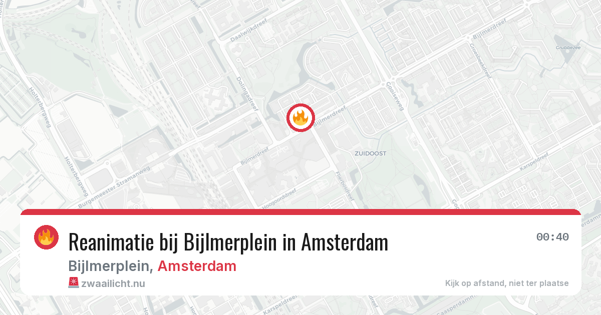 Reanimatie bij Bijlmerplein in Amsterdam — 16 jul 2026